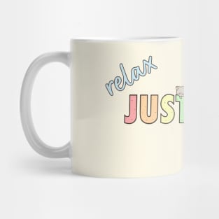 Relax Just Do It Tomorrow With Cats Pastel Color Mug